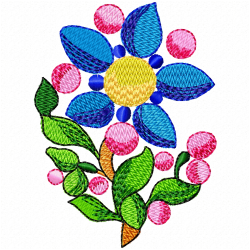 Flowers Embroidery Design 2